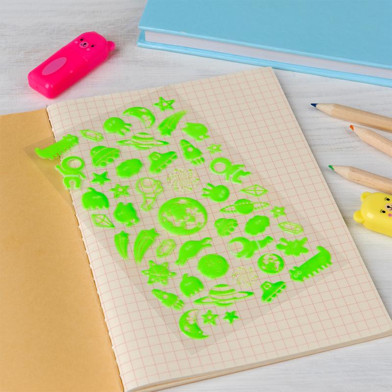 Rex - 3D stickers - Space (glow in the dark)