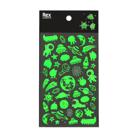 Rex - 3D stickers - Space (glow in the dark)