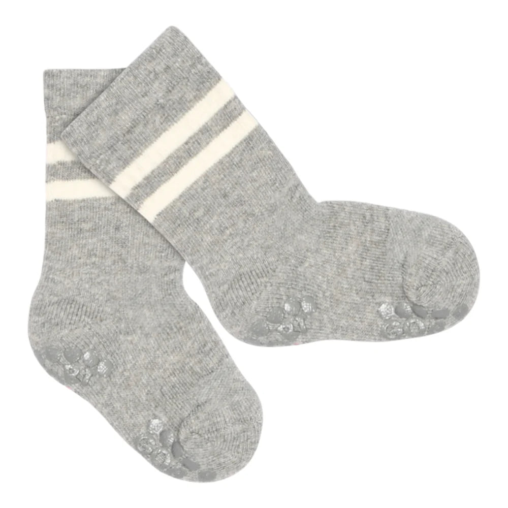 Gobabygo - strømper - Grey Melange