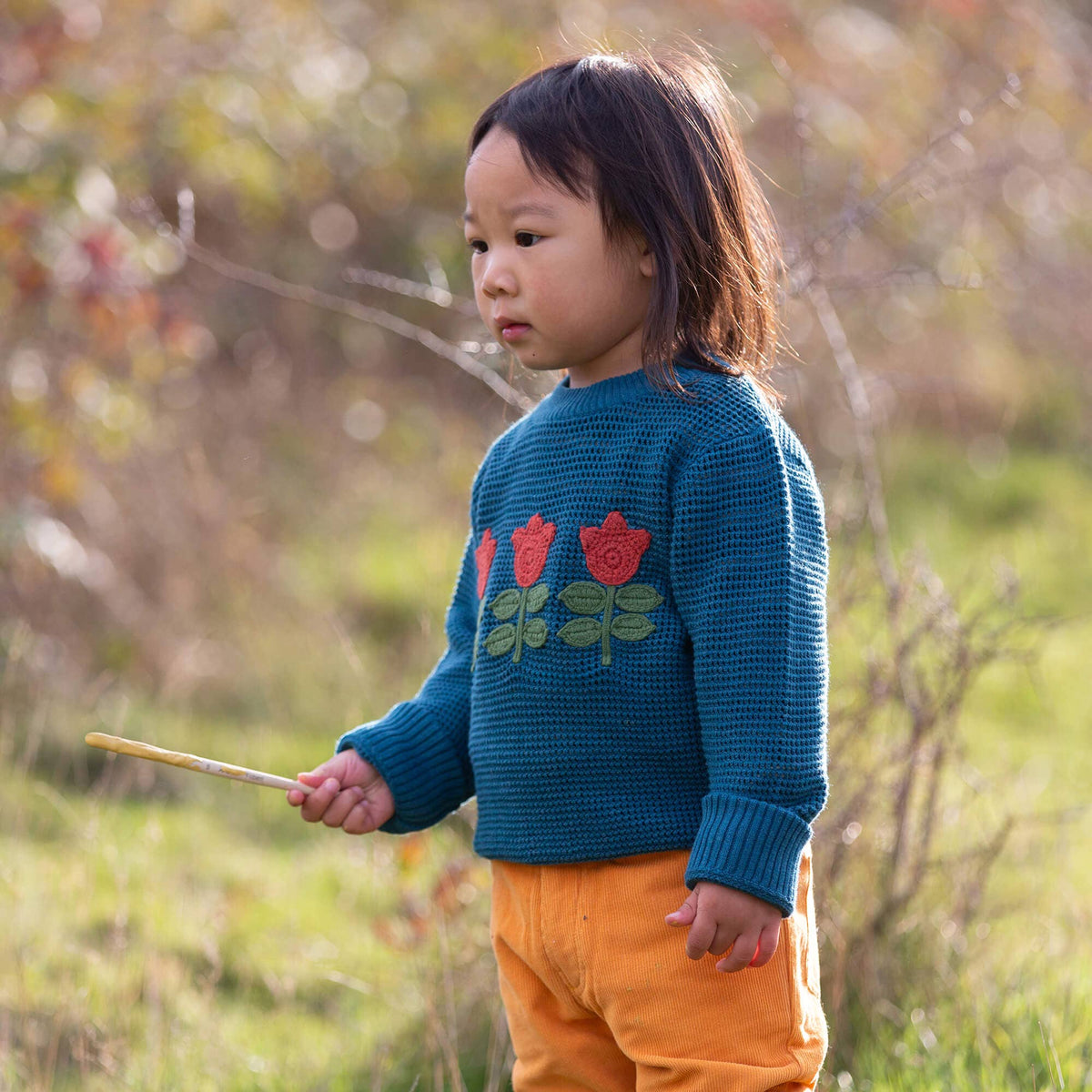 Little Green Radicals - strikbluse - tulipaner