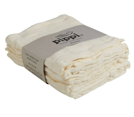Pippi - 4 pak. stofbleer - marshmallow white