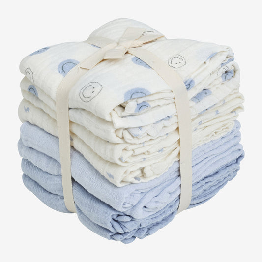 Pippi - 8 pak. stofbleer - Celestial Blue