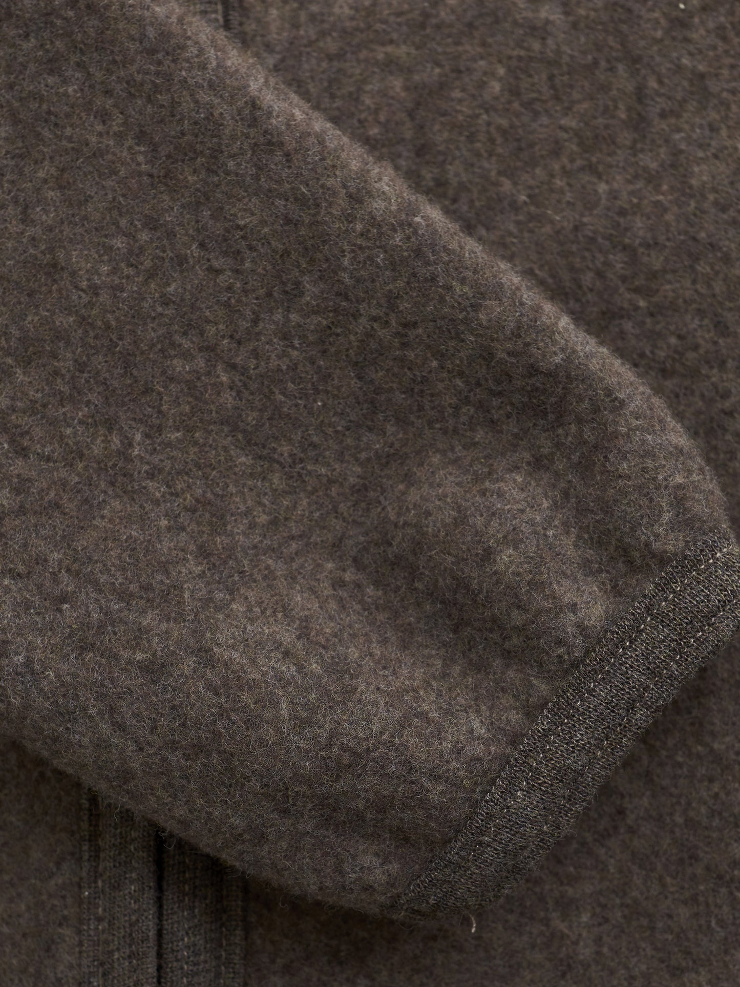 Huttelihut - jakke uld fleece - Brown Melange