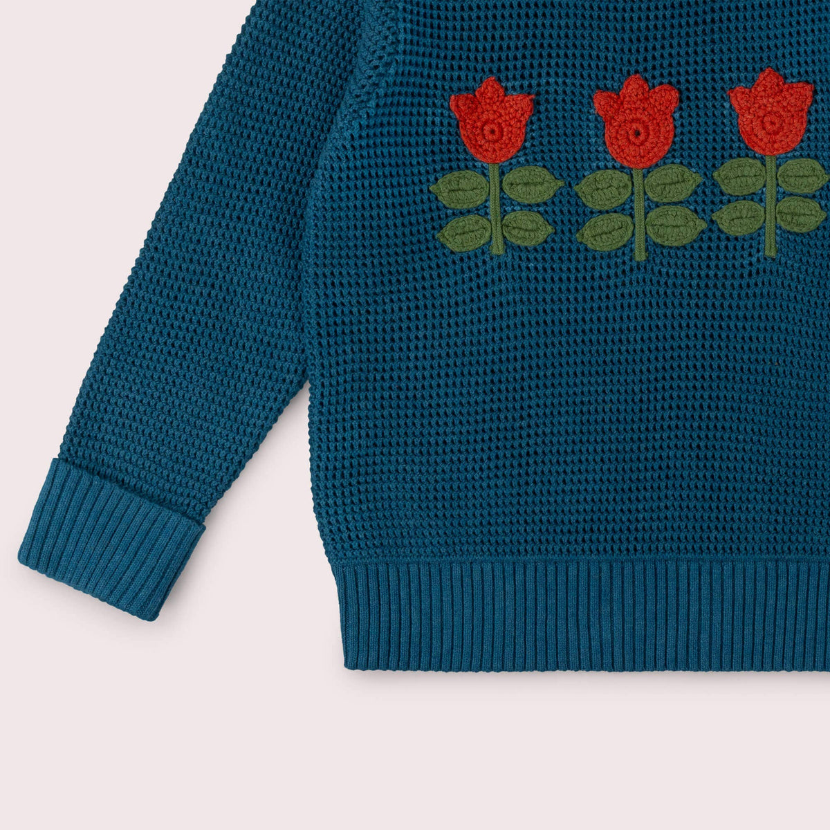 Little Green Radicals - strikbluse - tulipaner