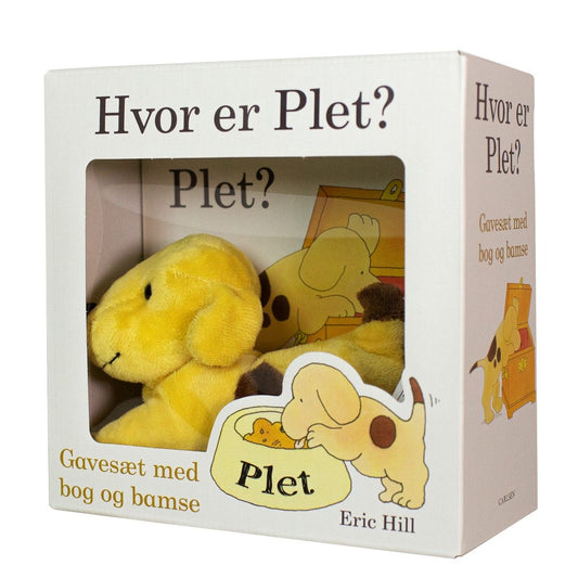 Papbog - Hvor er Plet? Gavesæt med bog
