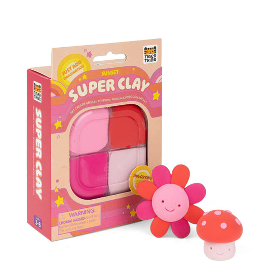 Tiger Tribe - Super Clay - rød/pink