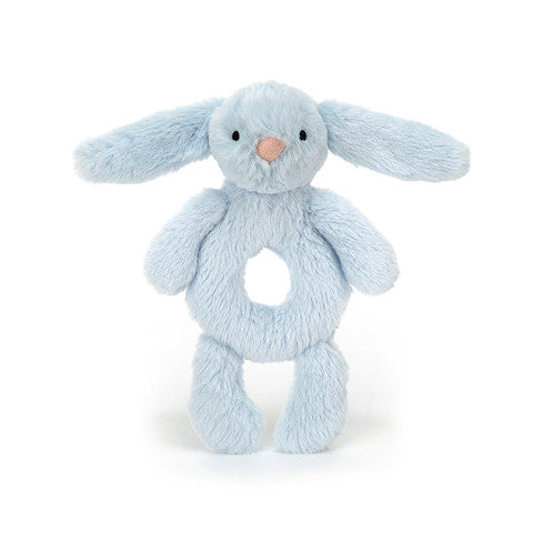 Jellycat - Bashful Bunny Ring Rattle - lyseblå