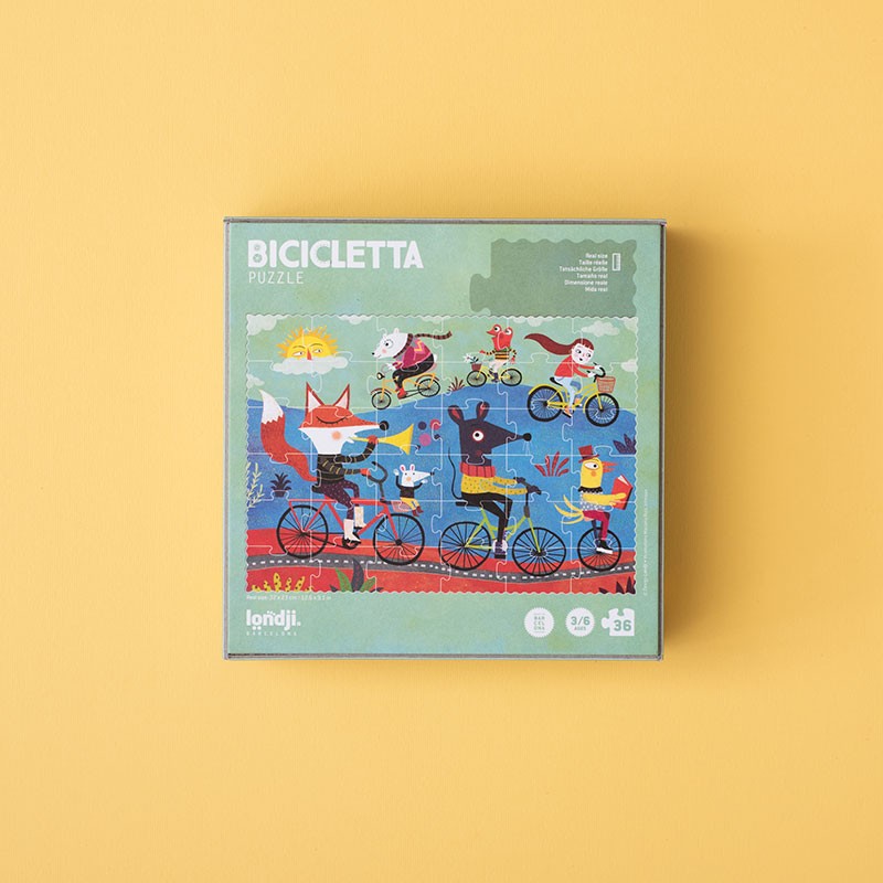 Londji - puslespil - Bicicletta pocket puzzle