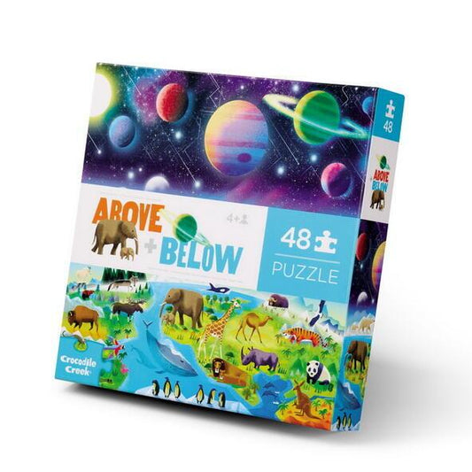 CrocodileCreek - Puslespil 48 brk. - Above & Below/Earth & Space