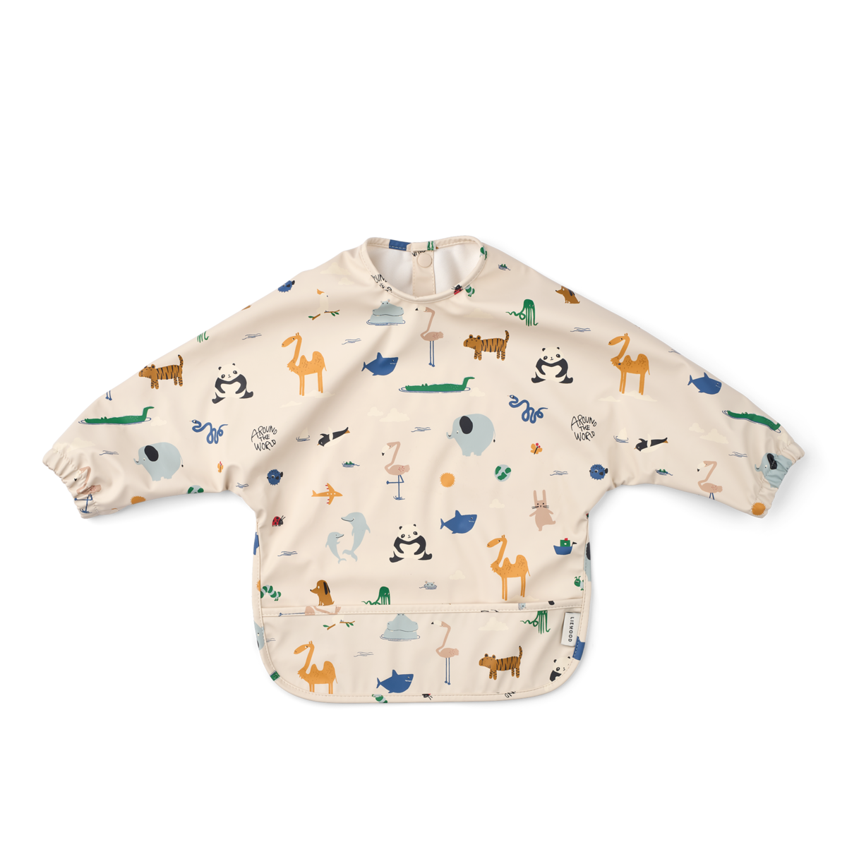 Liewood - Hagesmæk m/ærmer og lomme - Around the world