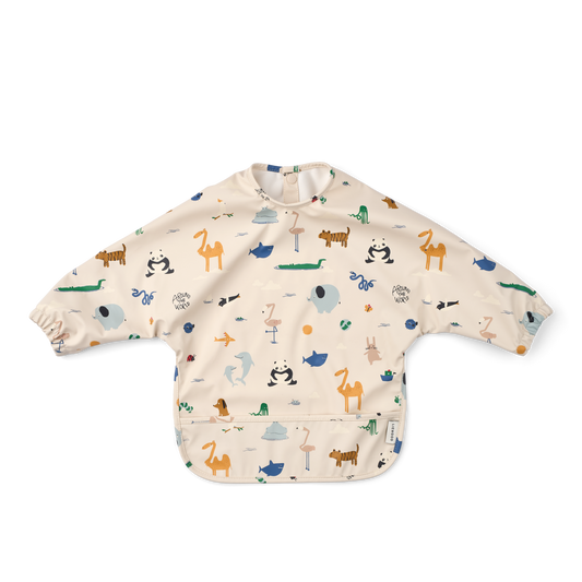 Liewood - Hagesmæk m/ærmer og lomme - Around the world