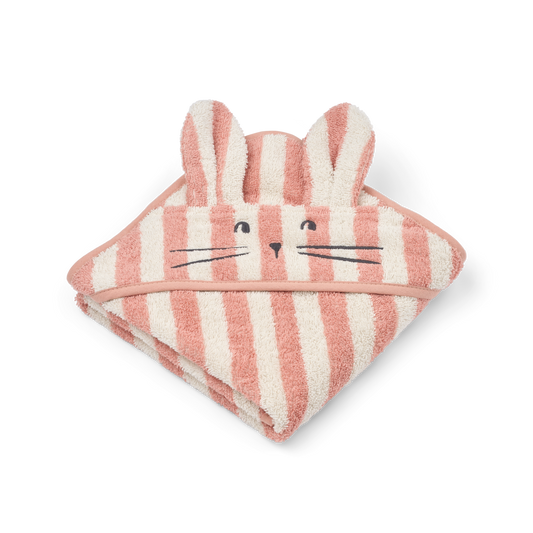 Liewood - babyhåndklæde - Coral blush