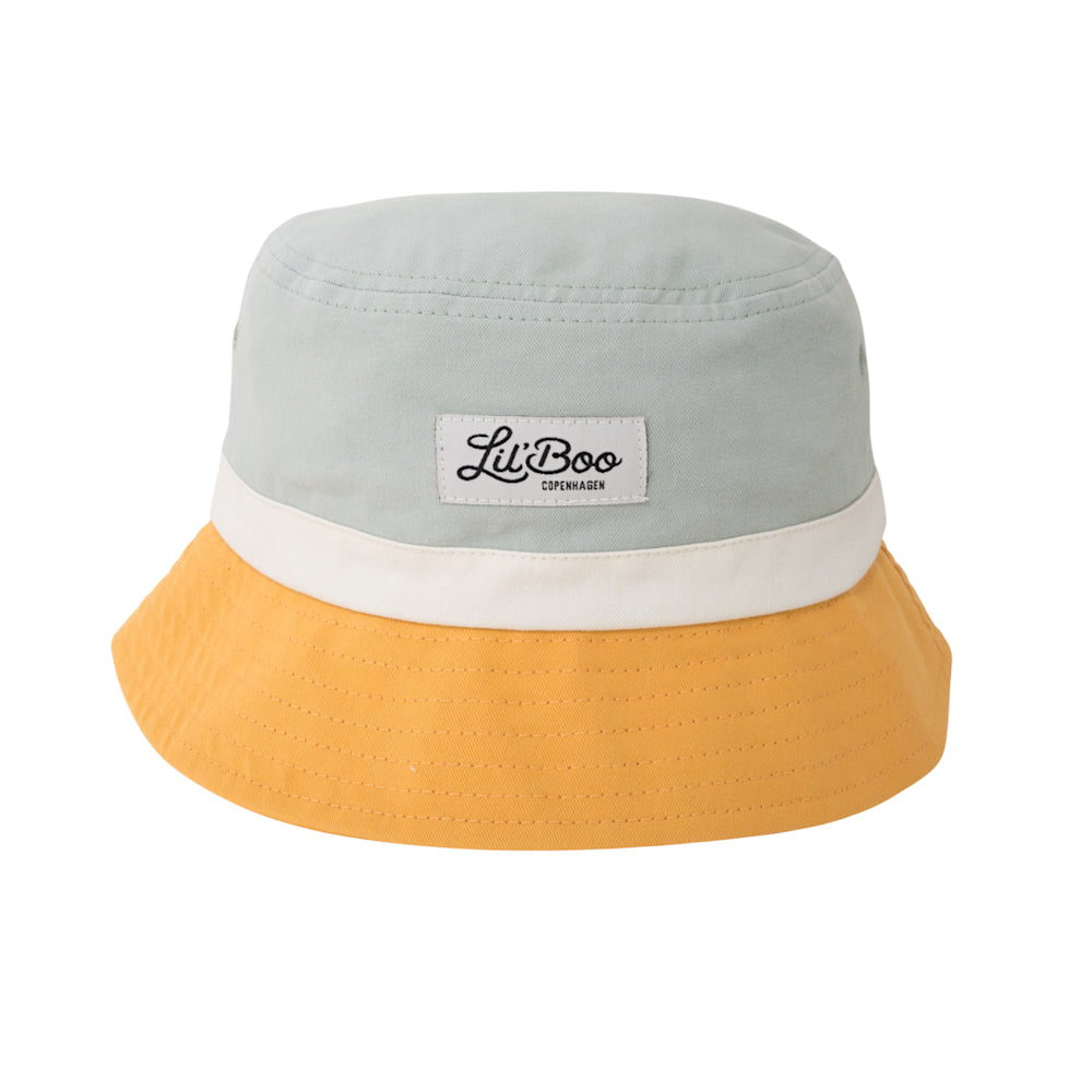 Lil'boo - bucket hat - grøn/mustard