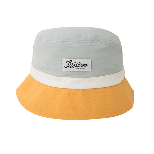 Lil'boo - bucket hat - grøn/mustard