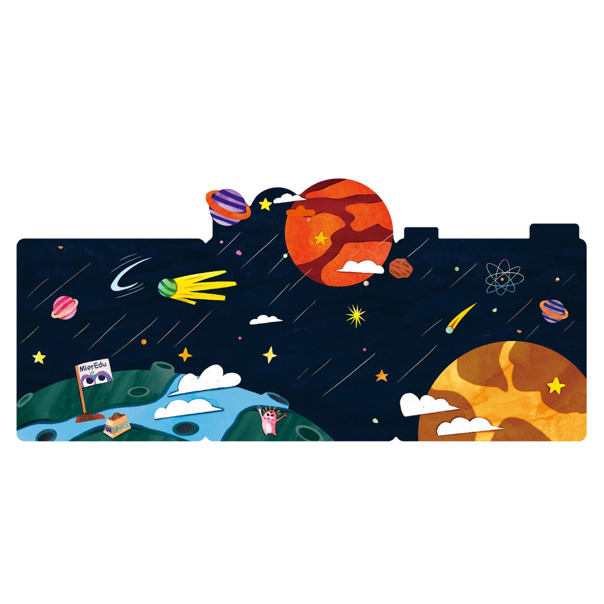 MierEdu - 38 stk skumklistermærker - Astronaut