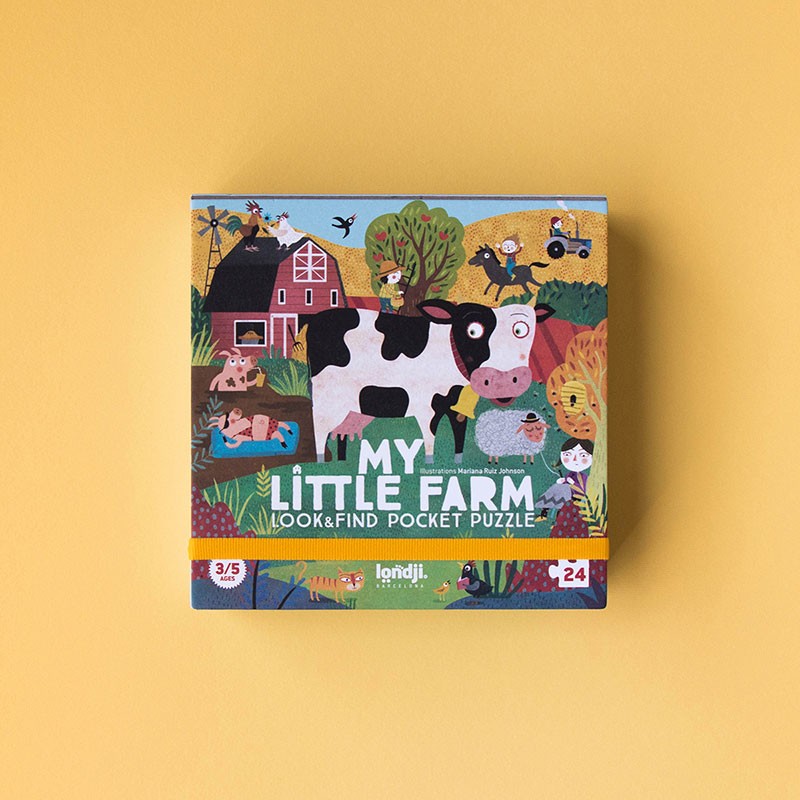 Londji - puslespil - My little farm pocket puzzle