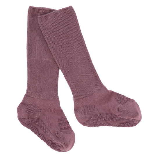 Gobabygo - bambus strømper - misty plum