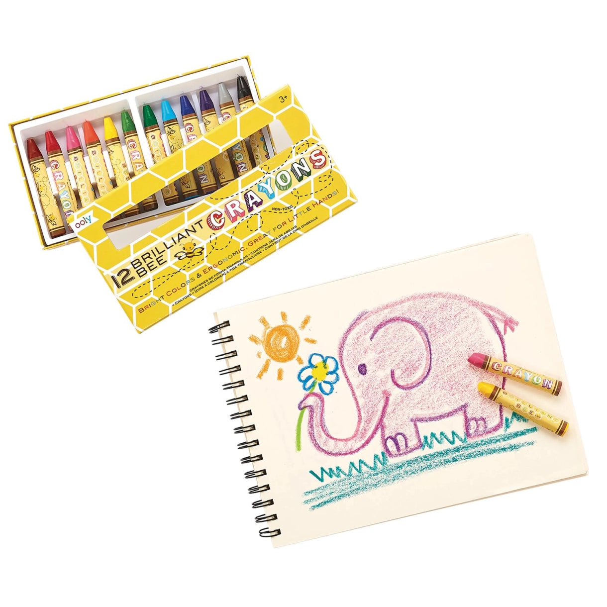 Ooly - Farvekridt bivoks - Brilliant Bee