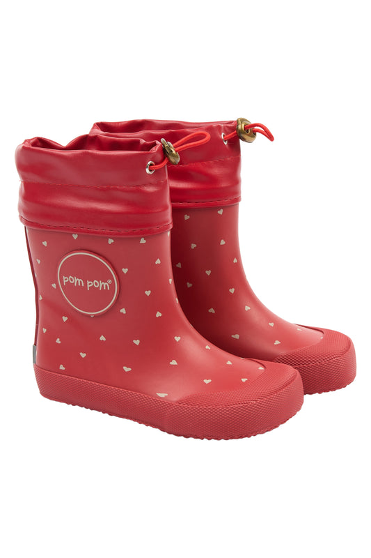Pompom - begynder gummistøvler - hjerter