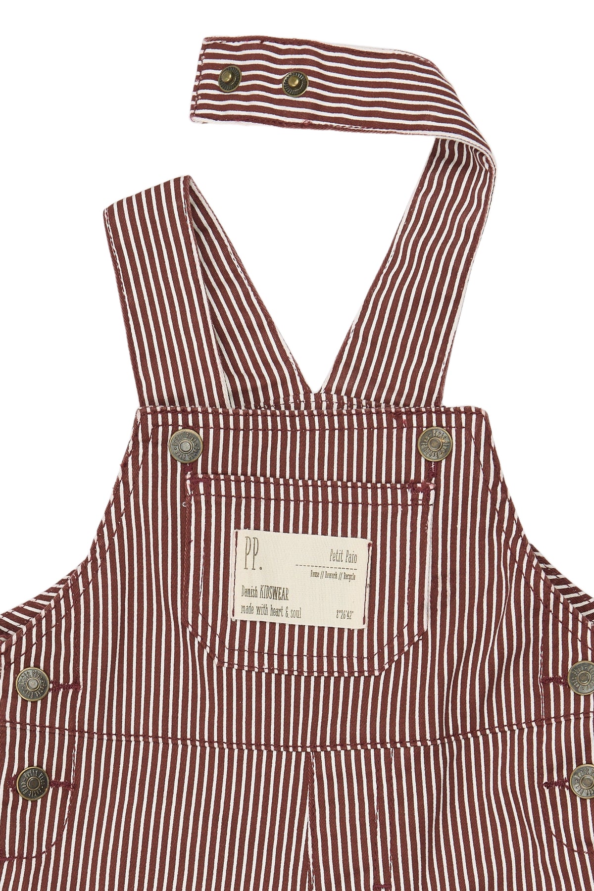 The new sibling - overalls  - syrah striped