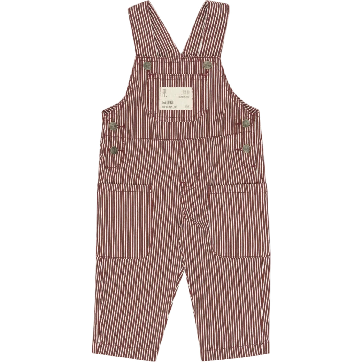 The new sibling - overalls  - syrah striped