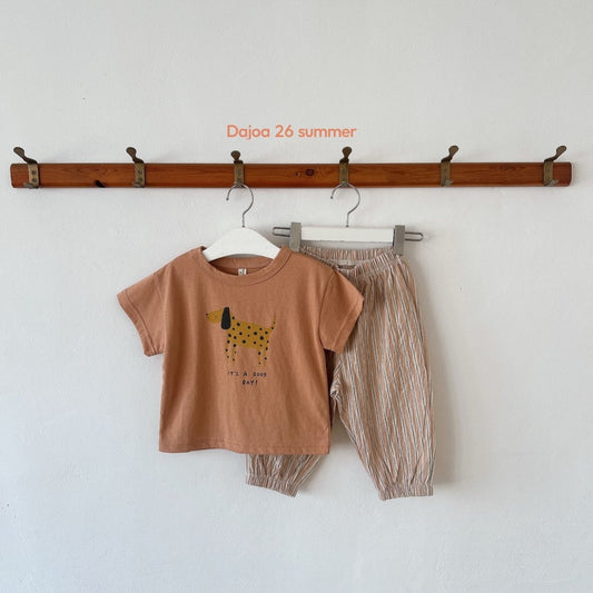 T-shirt & bukser sæt - hund