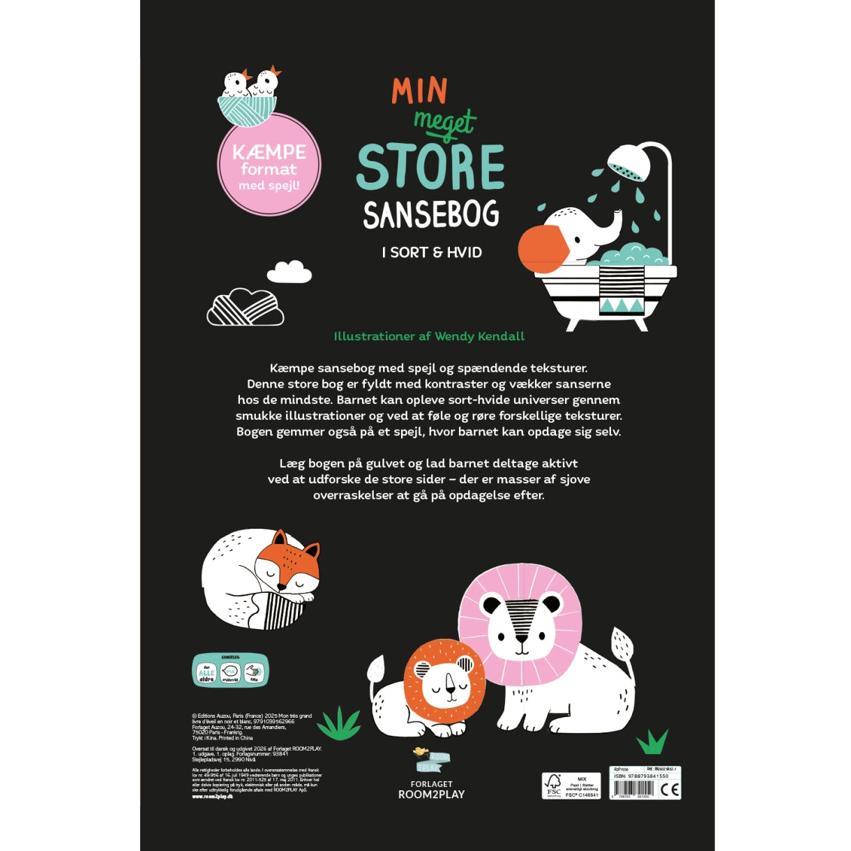 Bog - Min meget store sansebog - I sort & hvid