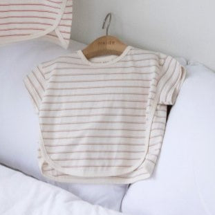 T-shirt - striber - beige