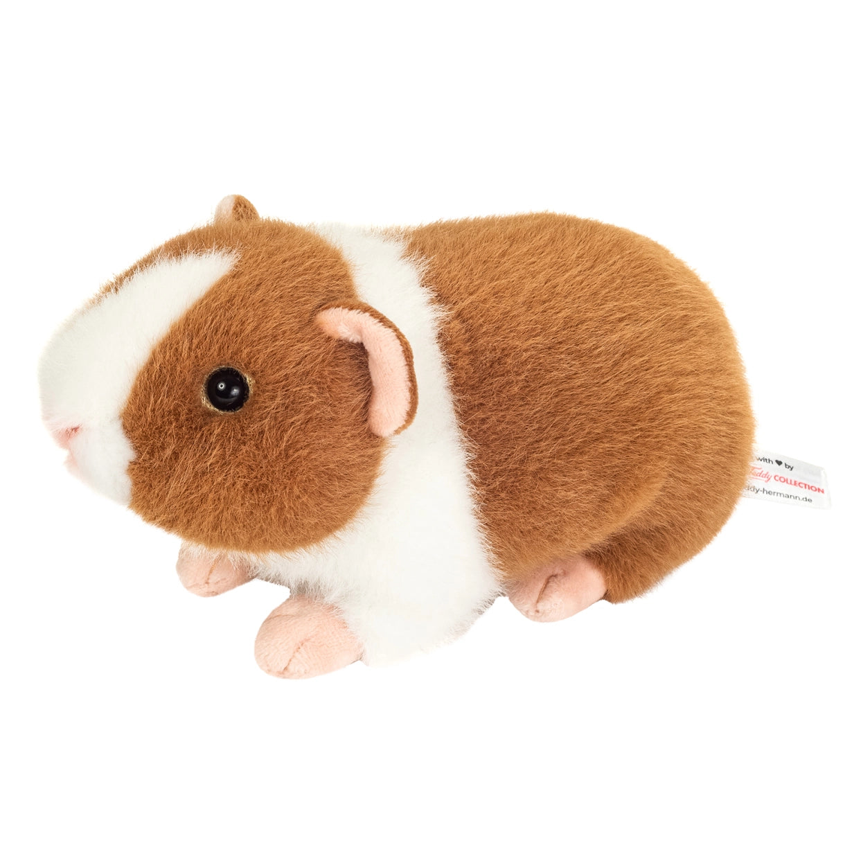 Teddy Hermann - Marsvin lysebrun-hvid 19 cm