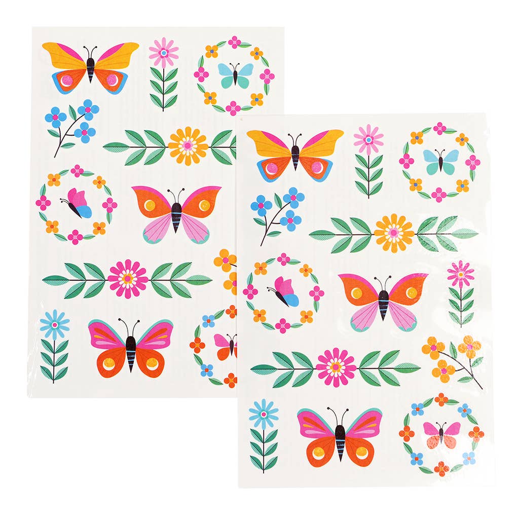 Tatoveringer - Blomsterflaks