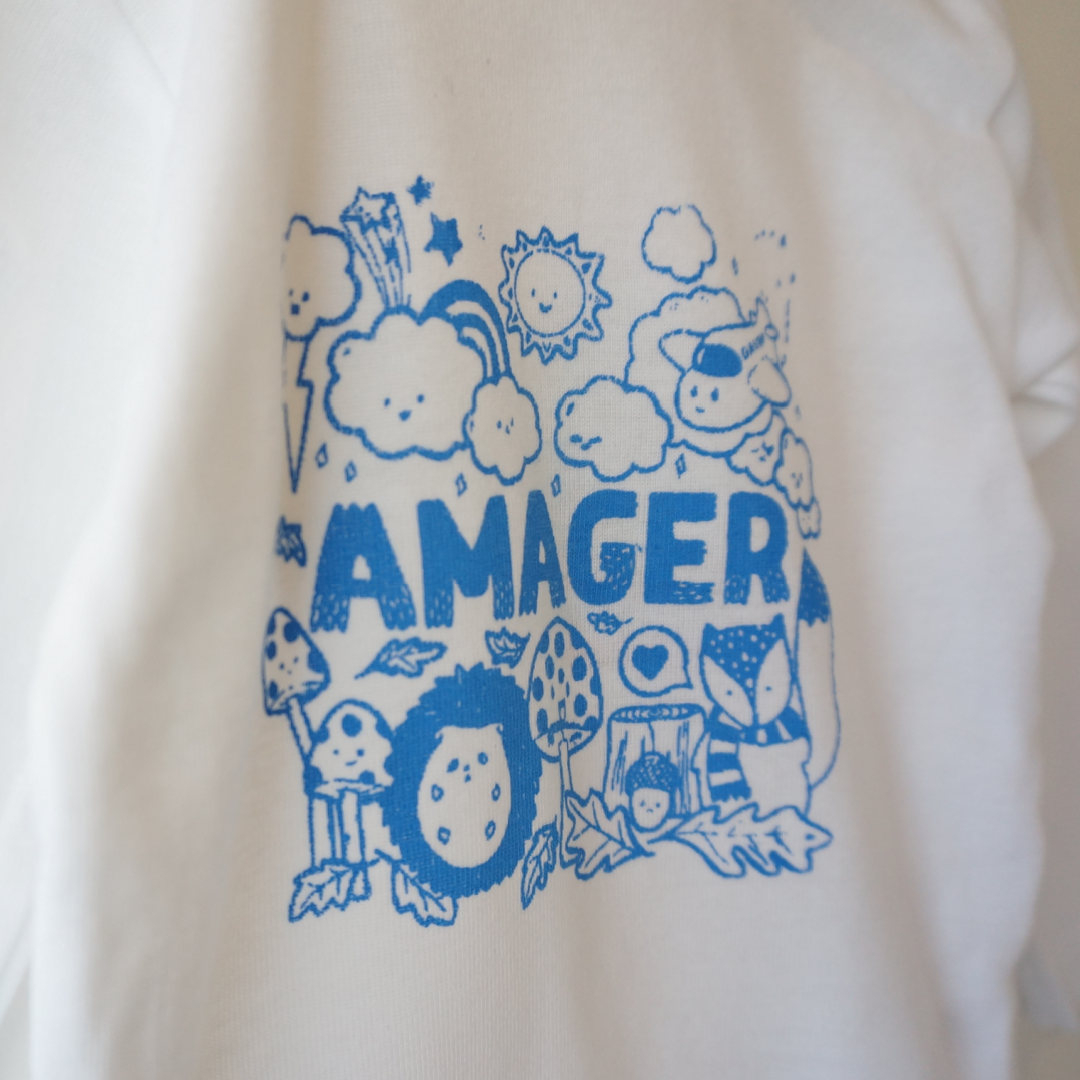 Gavin - Amager body - hvid/blå