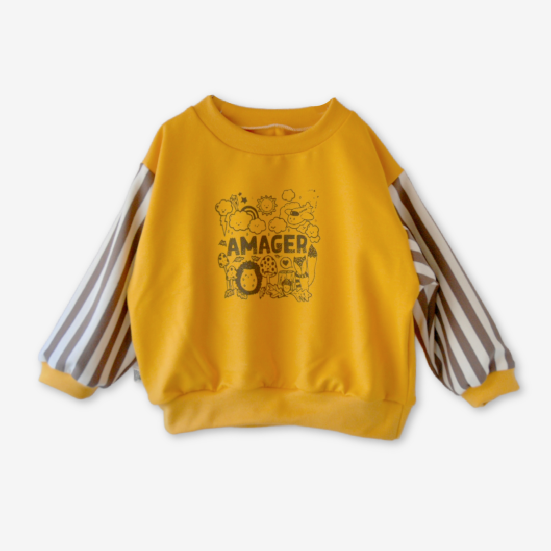Gavin - Amager sweatshirt - gul
