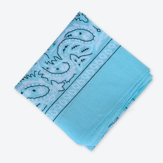 Bandana - tørklæde - pastel turkis