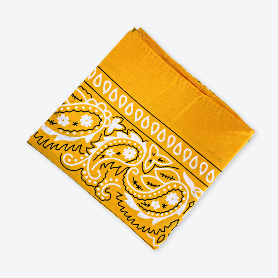 Bandana - tørklæde - varm gul