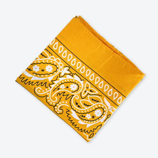 Bandana - tørklæde - varm gul