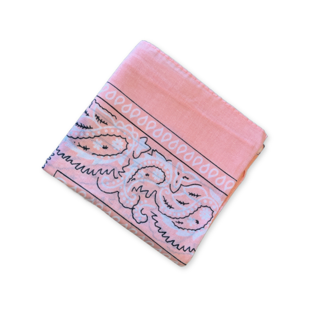 Bandana - pastel lyserød - tørklæde