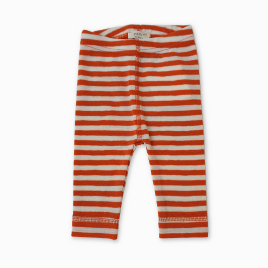 By basics - leggings - raw white/soft orange