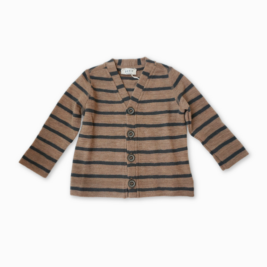 By basics - cardigan - light camel mel/black