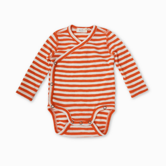 By basics - slå-om body - raw white/soft orange