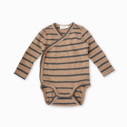 By basics - slå-om body - light camel mel/black