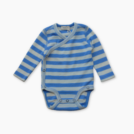 By basics - slå-om body - white/milky blue