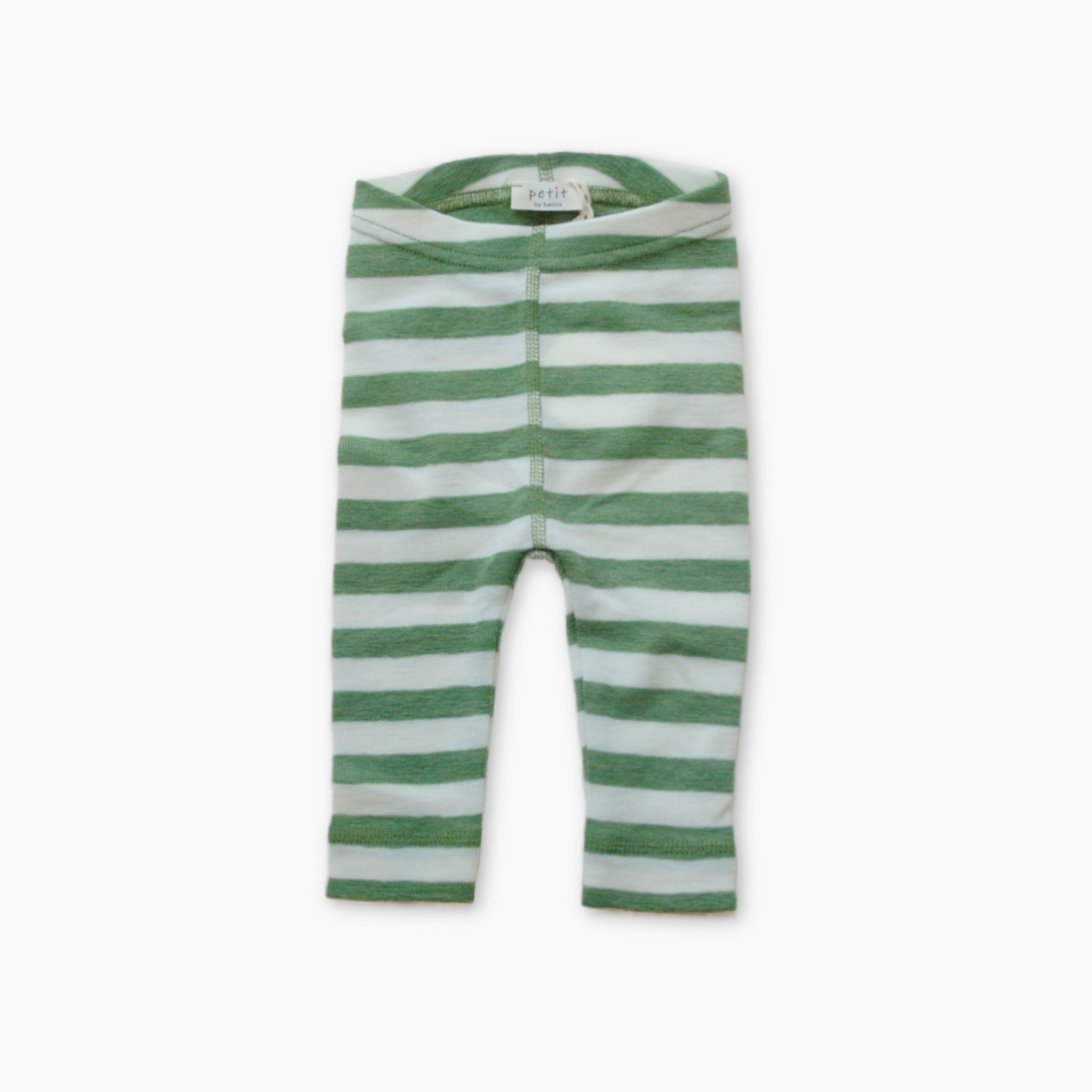 By basics - leggings - white/grasshopper melange