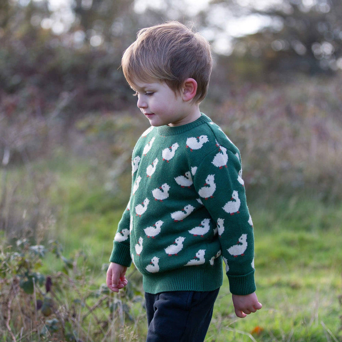 Little Green Radicals - strikbluse - oliven