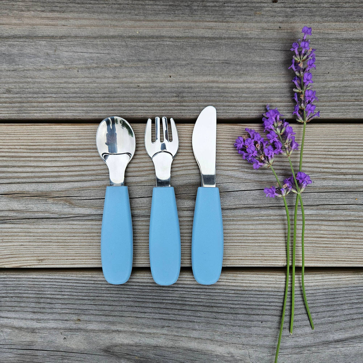 Summerville organic - børnebestik - blå