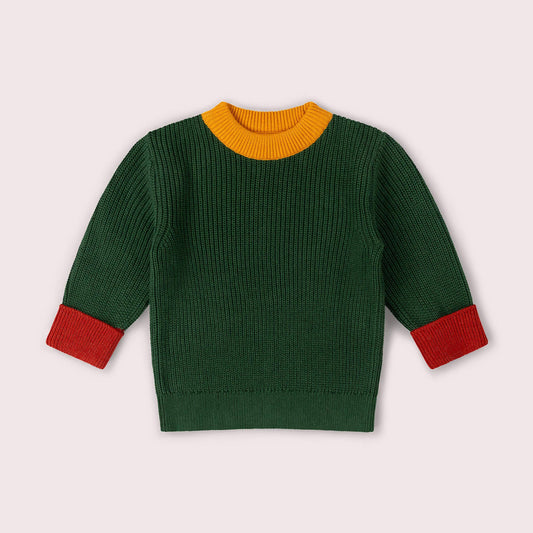 Little Green Radicals - strikbluse - grøn