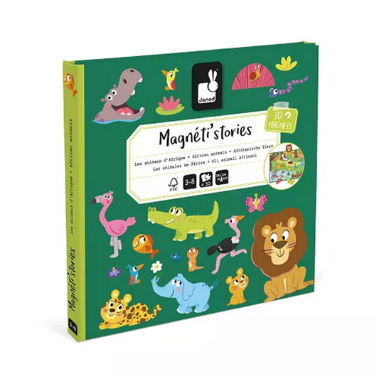 Janod - Magnetisk rejsesæt - African Animals