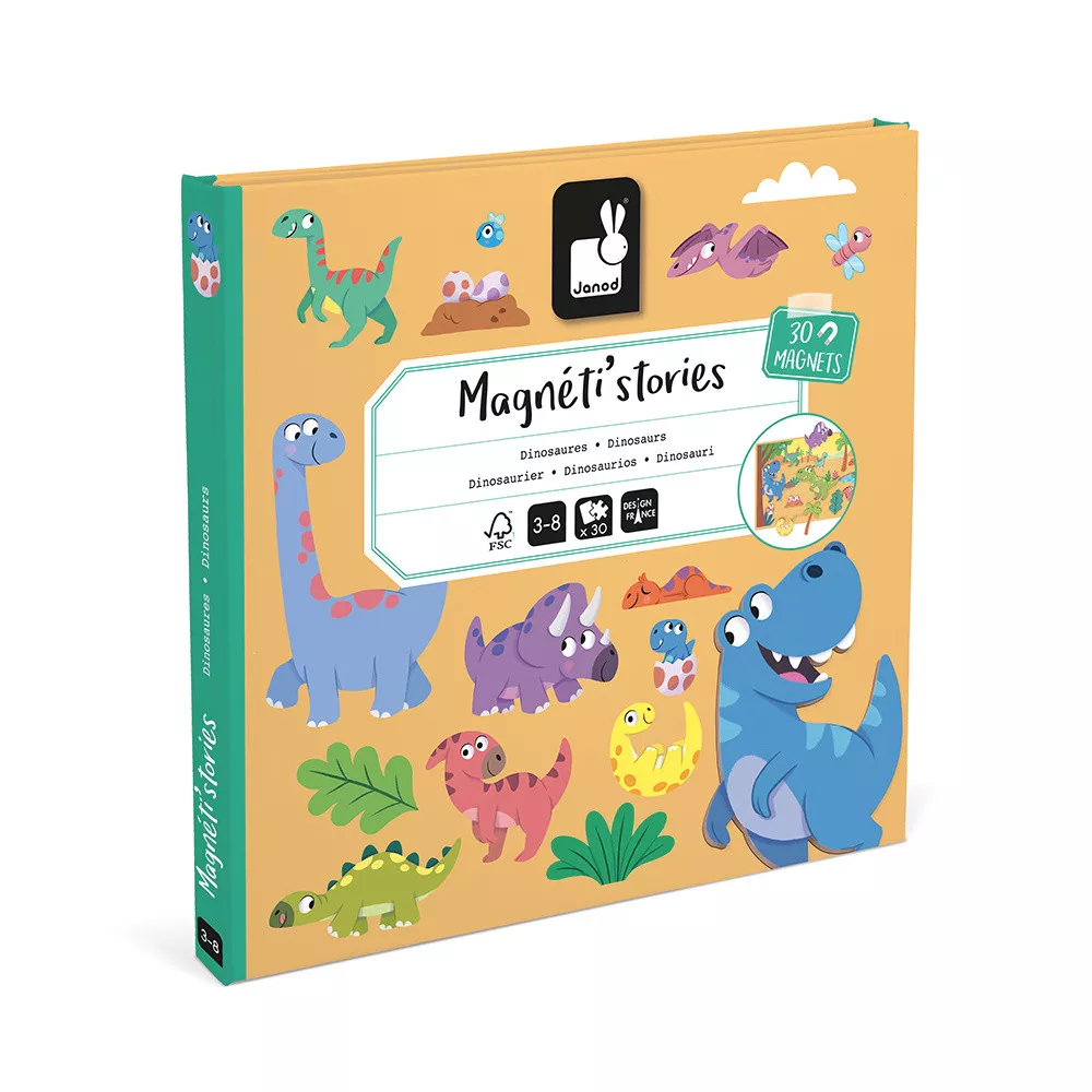 Janod - Magnetisk rejsesæt - Dinosaurs