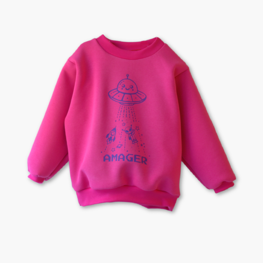 Gavin - Amager/space sweatshirt - pink