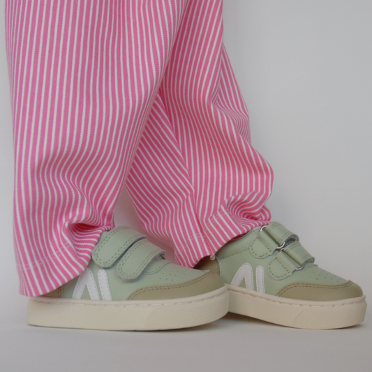 Gavin - bukser - pink og hvid stribet