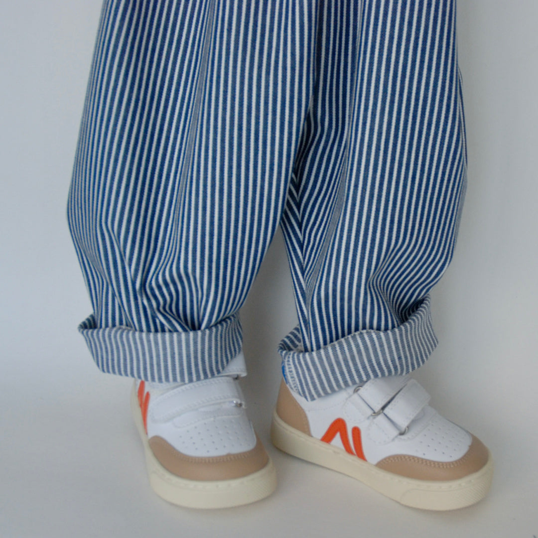 Gavin - bukser - blå og hvid stribet